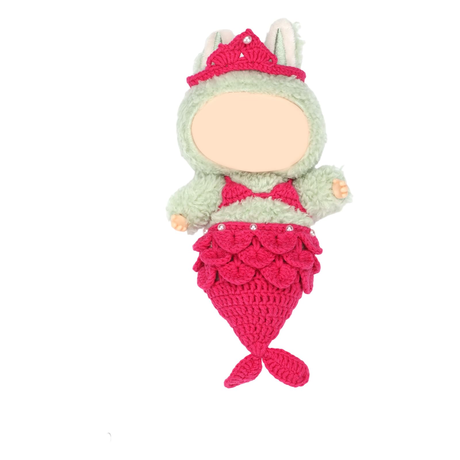 Sisyeuo Doll Clothes Set with Step-by-Step Tutorial Instruction Crochet Hook Yarn Needle Knitting Supplies for Beginner Beginner Yarn