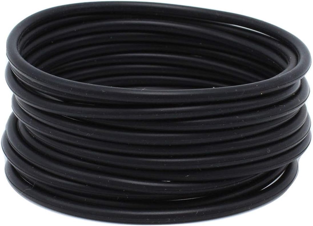 WTZ 24 Piece XL 3" Diameter Metallic & Black Jelly Bracelets