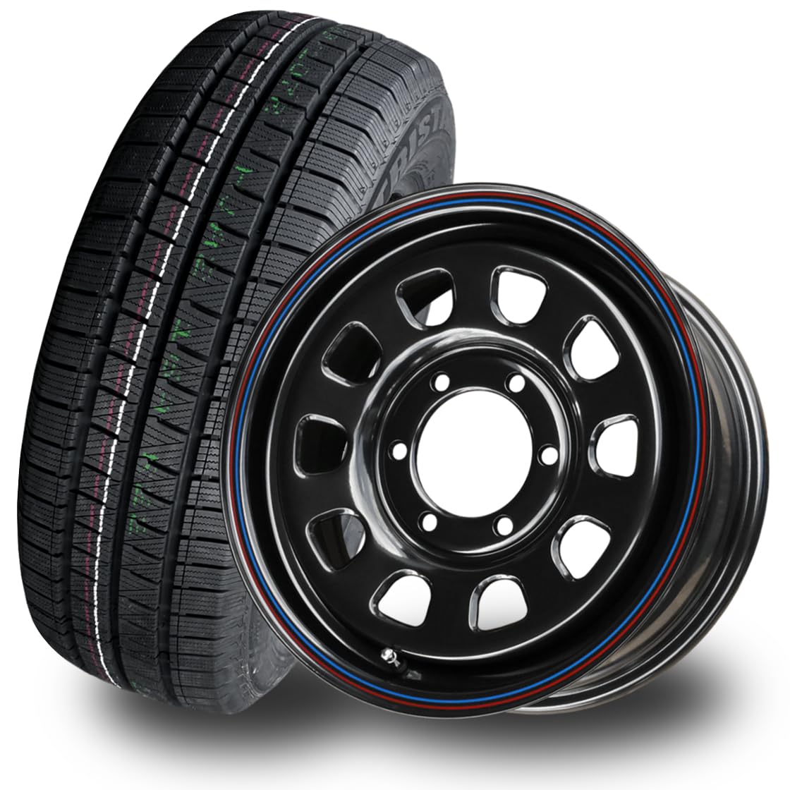Amazon | 215/65R16C 109/107R バン用スタッドレスタイヤ＆ホイール4本 