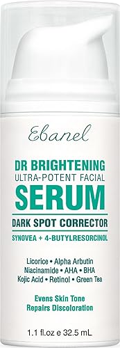 Ebanel Removedor de manchas oscuras para exfoliación facial aclarado de la piel suero iluminador tratamiento de hiperpigmentación melasma manchas