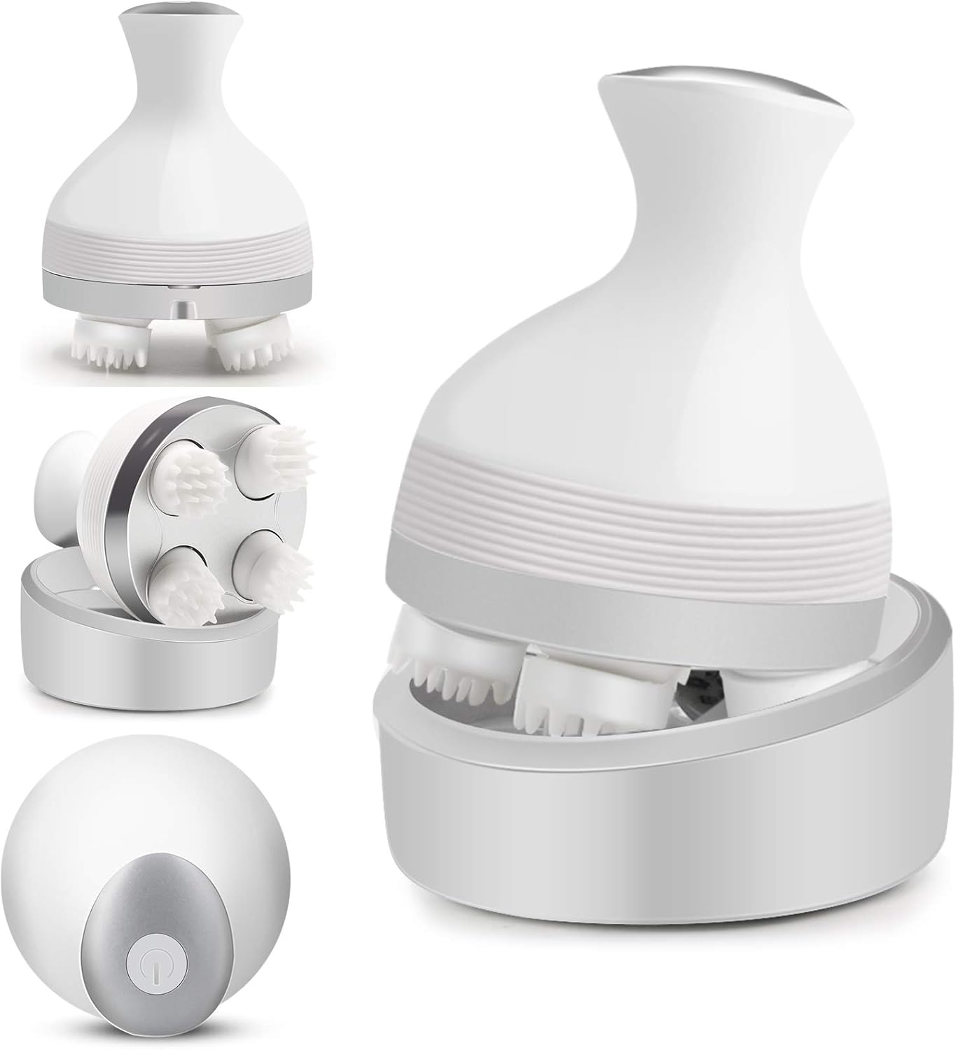 Skillful Scalp Massager, Electric Meridian Massage with 4