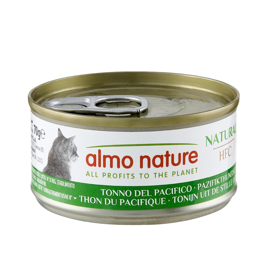 Almo Nature HFC Natural - Nourriture Humide pour Chat Adulte - Thon du Pacifique - 70 g x 24 Boîtes