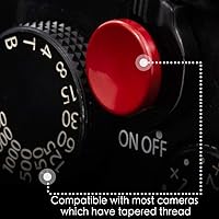 Vista 5 de Botón de liberación de obturador suave (paquete de 2/rojo) Botón de obturador de cámara cóncava de gama alta