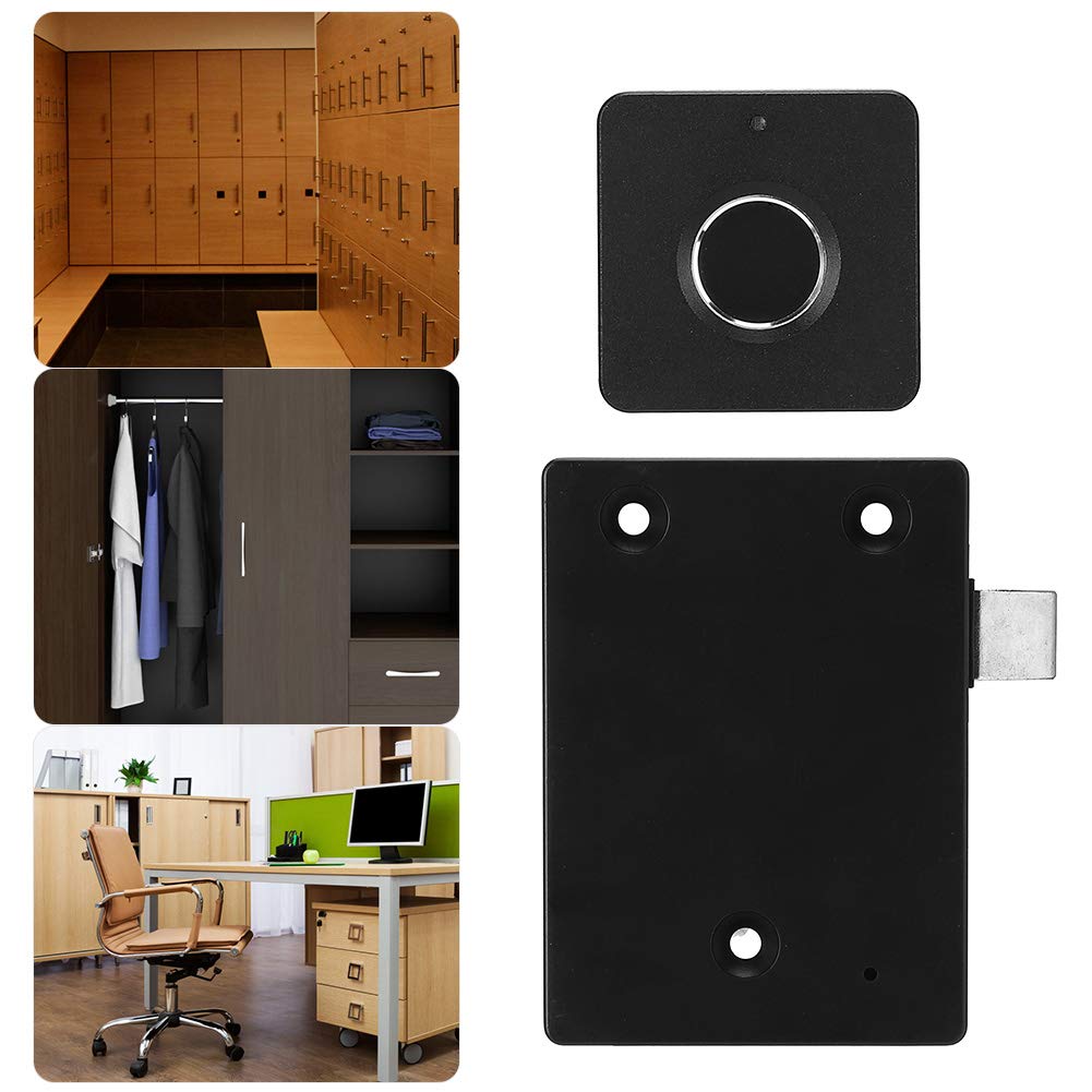 Serrure à Empreintes Digitales Pour Armoire/tiroir – Sans Clé, Blanc, Protection Moderne