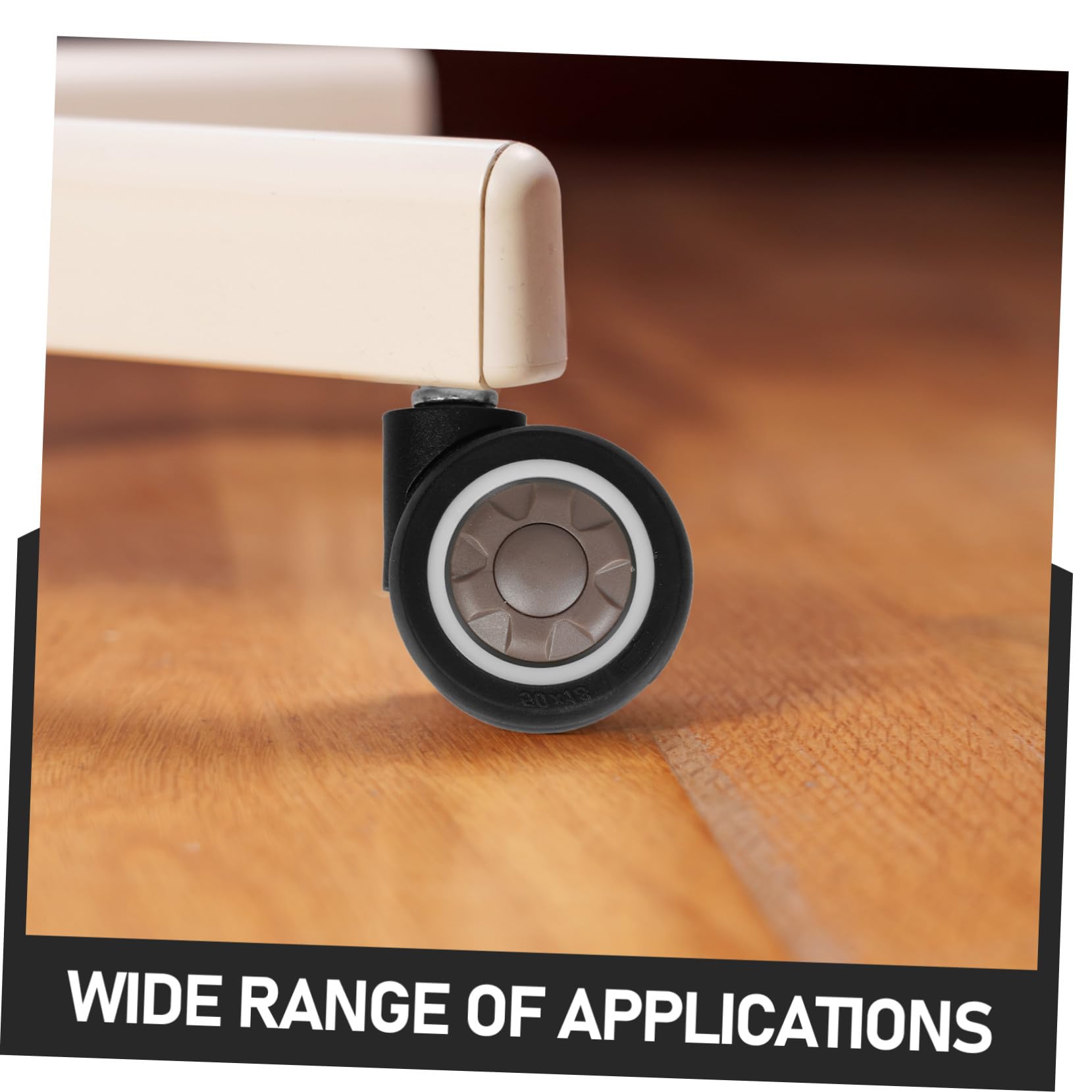 5 piezas Ruedas para Silla Oficina Doble Rodamiento Silenciosas para Muebles y Sillas Giratorias Pack de Unidades