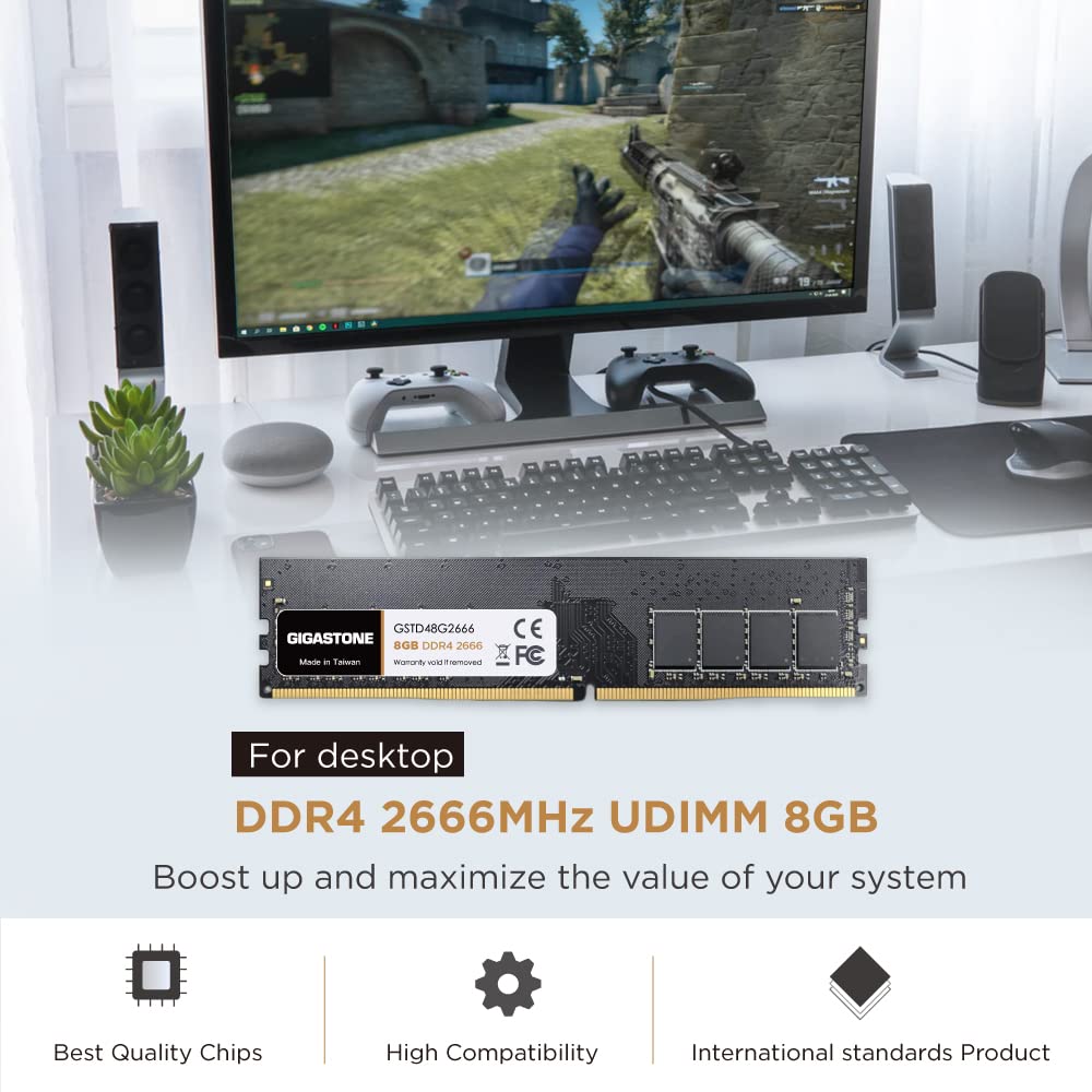 Amazon.co.jp: 【メモリ DDR4】GIGASTONE 8GBx1枚 DDR4 2666MHz