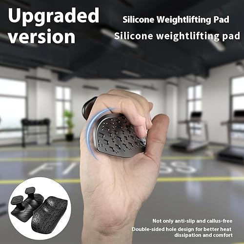 Miniatura 6 de Upgraded Weight Lifting Grips for Women & Men - Extra Large & Thick Non-Slip Gym Grips, Ergonomic Workout Gloves for Pull-Ups, Dumbbell Exercises