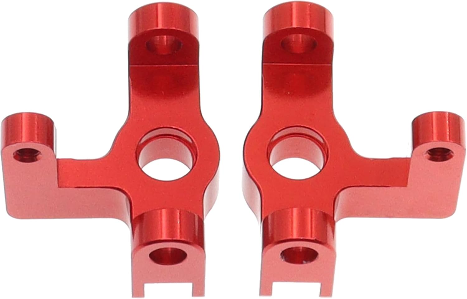 6PCS Metal Front Steering Cup&C seat&Rear Wheel hub Compatible with WLtoys Compatible with WLtoys 1/14 144010 144001 144002 1/12 124016 124017 124018 124019 RC Car Upgrade Parts (Red)