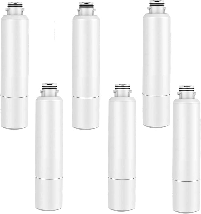 6X Fridge Ice Water Filter, Refresh Replacement for Samsung SRF653CDLS SRF801GDLS AQPFF27A