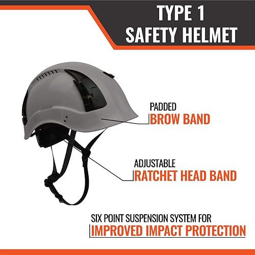 Miniatura 3 de Malta Dynamics Casco de seguridad APEX con protección contra caídas para construcción con viseras adicionales