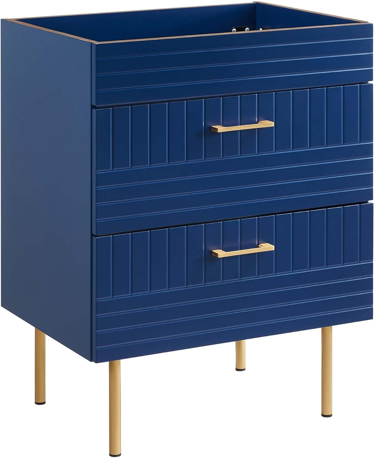 Modway Daybreak 23.5" Particleboard MDF Wood and Metal Bathroom Vanity in Blue