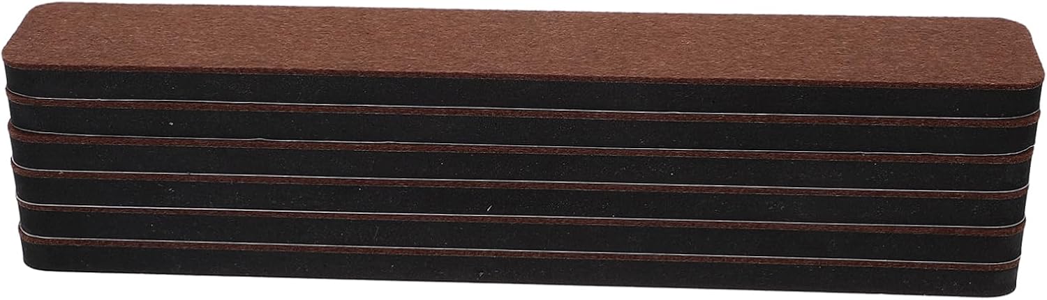 Homoyoyo 6Pcs Felt Bulletin Board Strips Self Adhesive Cork Board for Wall Decoration Small Bulletin Board Strips for Notes and Memos Material