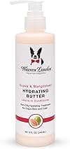 Warren London Hydrating Butter Leave in Pet Conditioner for Dogs | Lotion for Skin and Coat | Aloe Puppy & Dog Conditioner for Hair Detangler, Dry Skin, & Pet Fur Dandruff | Made in USA | Guava 8oz