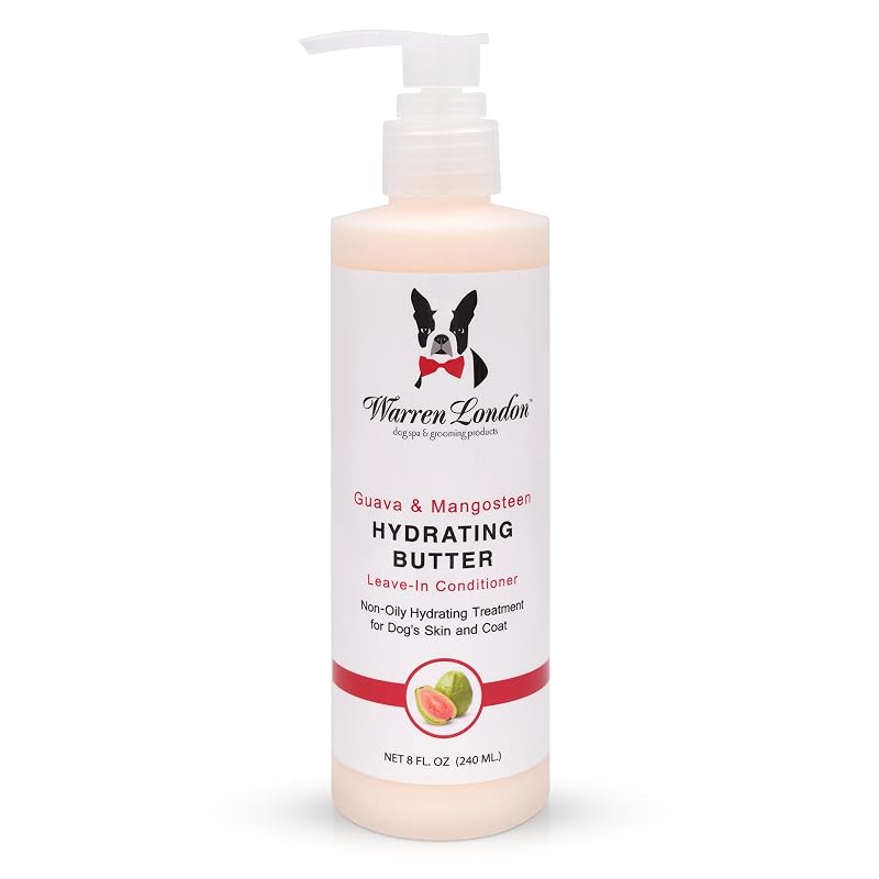 Condicionador sem Enxágue para Cães Warren London com Aloe Vera e Fragrância de Goiaba, 240 mL
