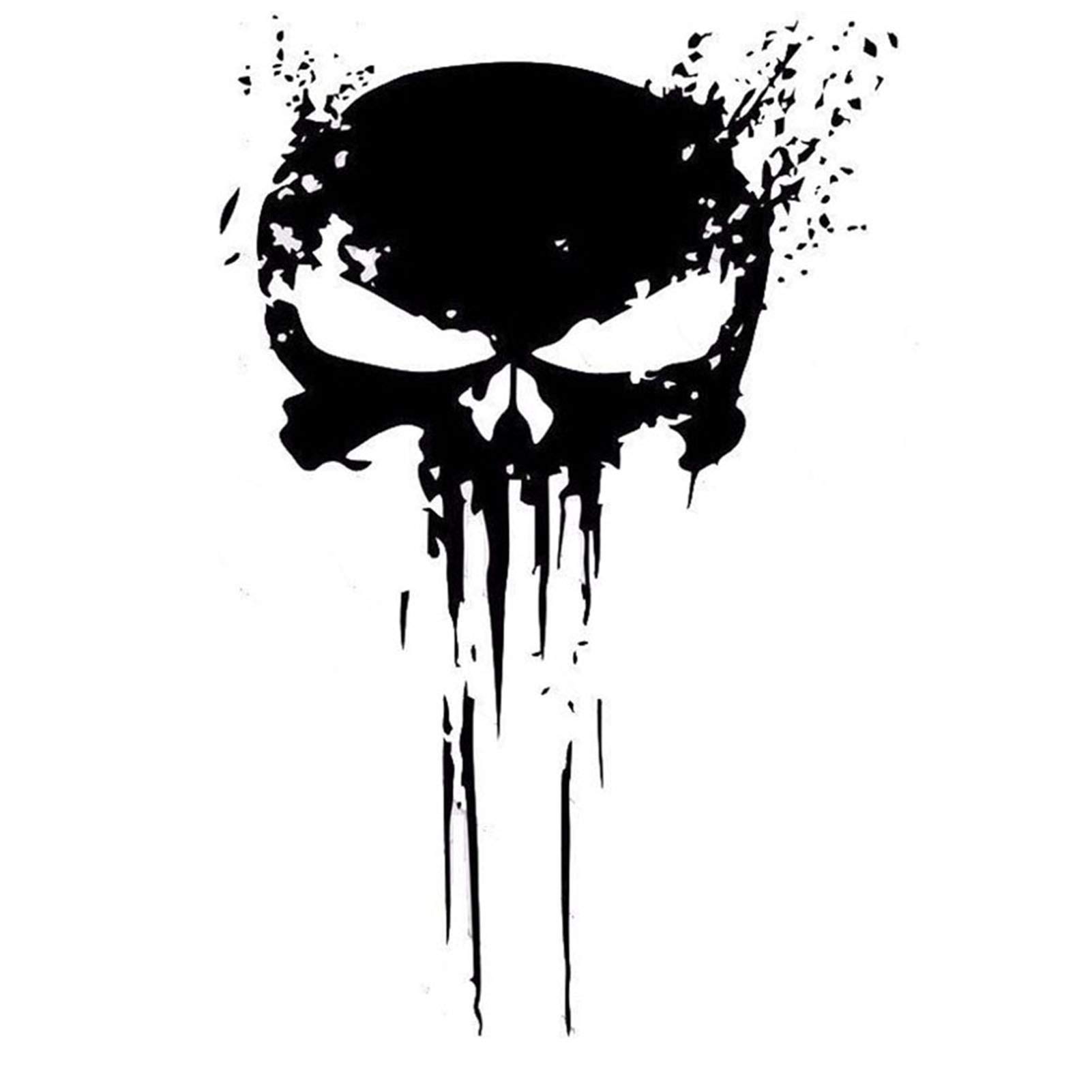 Punisher Skull Type Vinyl Car Decals Stickers Motorcycles Decoion