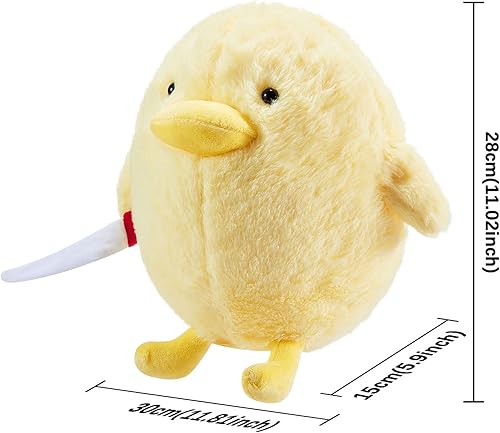 Miniatura 7 de Lindo juguete de peluche de pato  Pato de 11 pulgadas con cuchillo juguete de peluche extraño animal de peluche