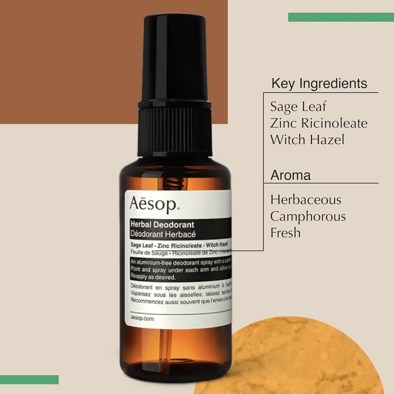 えりんこ　Aesop Amazon.com : Aesop Aluminum Free Herbal Deodorant Spray for Women