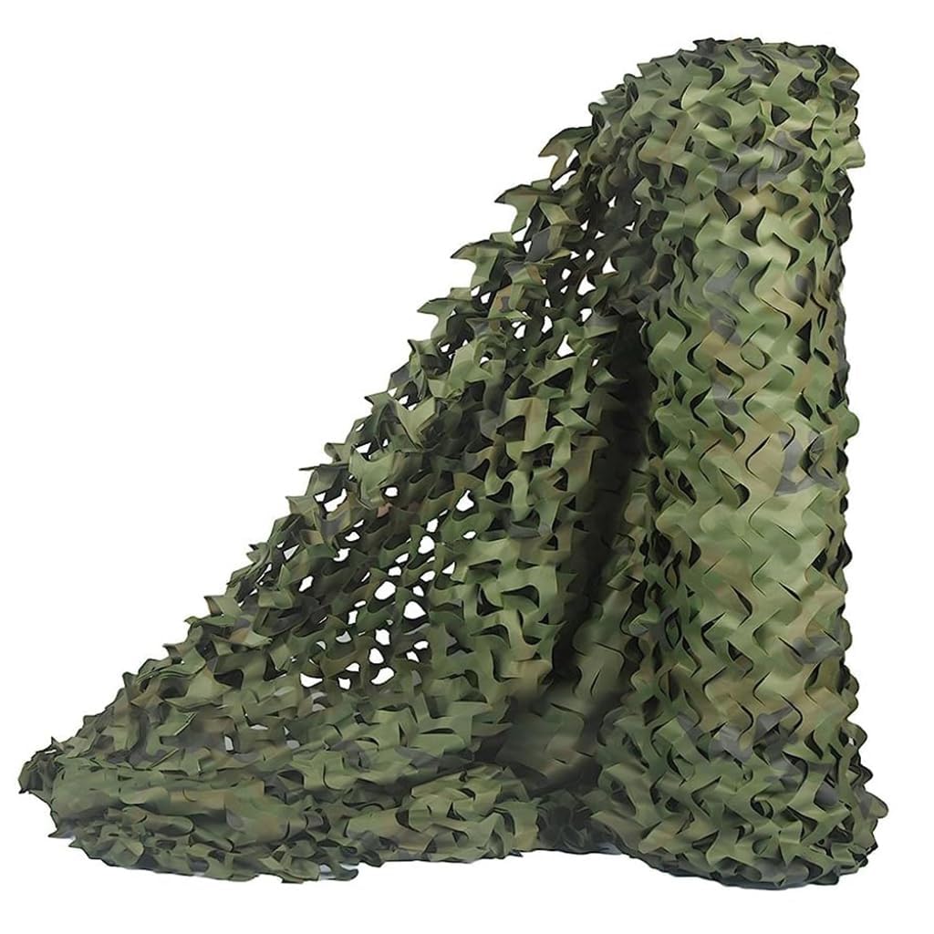 Camouflage Cover 10x10 feet Woodland Camo Netting Camouflage Balcony Sunshade Cuttable Camo Cover for Scenarioal Decoration, Bird Watching, Hunting, Military Training (5x15. Feet 1)-image-25