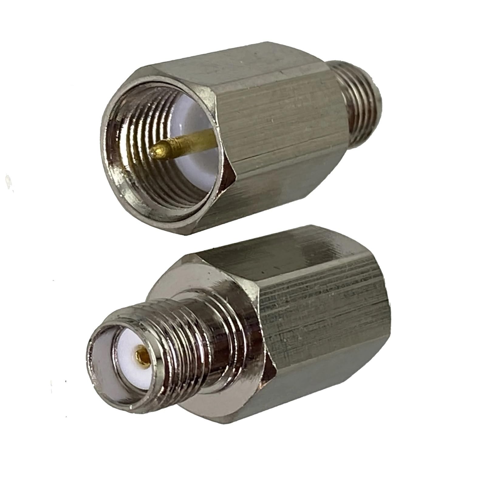 MXXDMOPD 1pcs Connector Adapter FME to SMA Male Plug & Female Jack RF Coaxial Converter Straight 50ohm Wire Terminal(Fme M to Sma F)