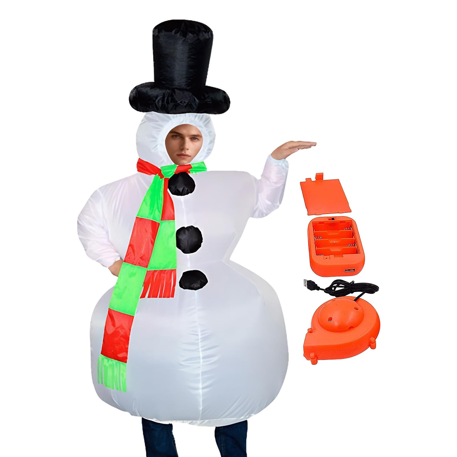 Costume Gonfiabile Di Neve Abbigliamento Natalizio