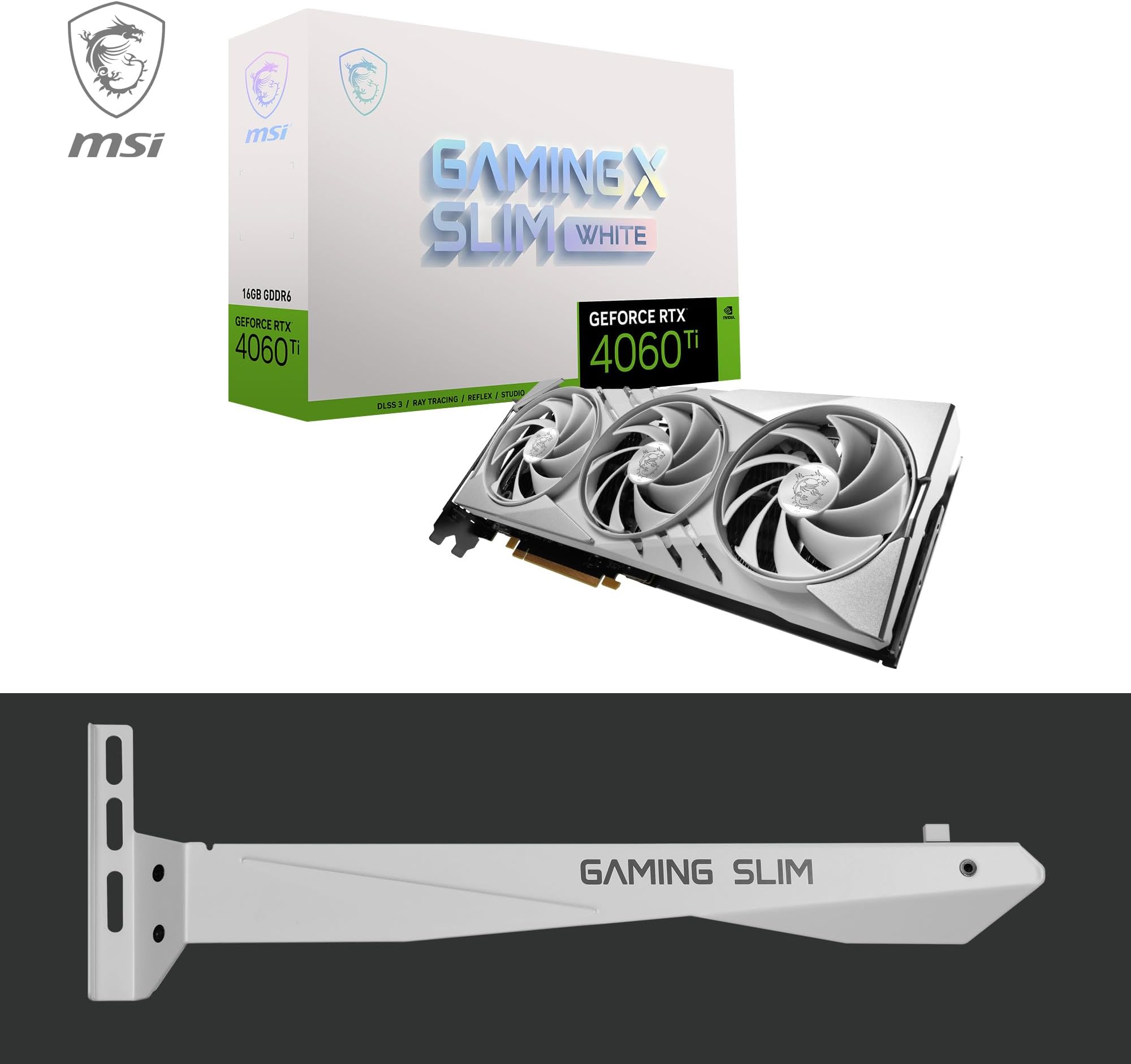 MSI GeForce RTX 4060 Ti GAMING X SLIM WHITE 16G