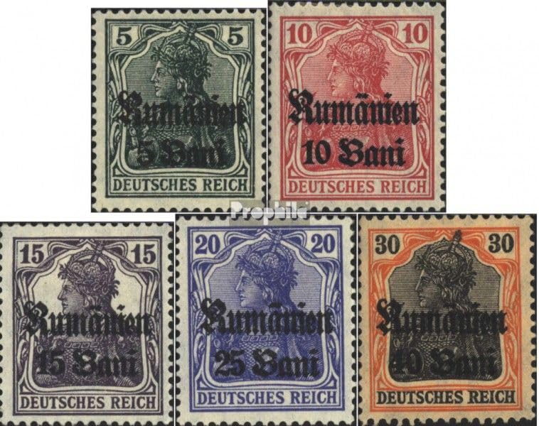 Prophila Collection Tedesco. Amministrazione Militare. Romania 8-12 (Completa Edizione) Usato 1918 Germania (Francobolli per i Collezionisti)