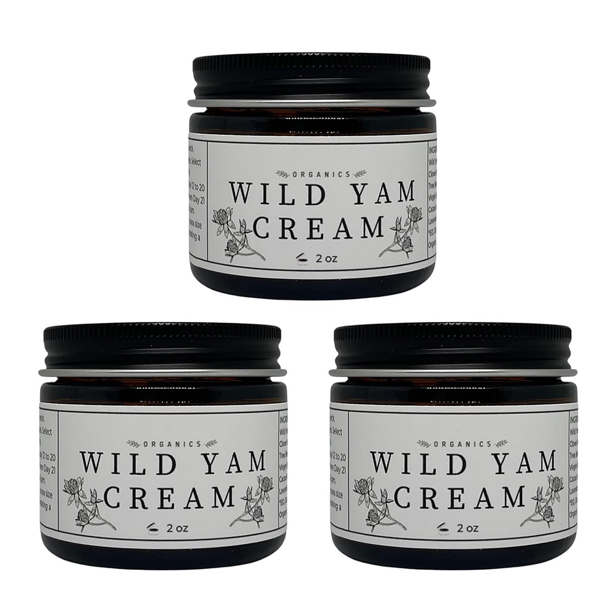 Wild Yam Creme, Wild Yam Creme für Hormonausgleich, Bio-Wild Yam Creme, Natürliche Bio-Wild Yam Creme zum Ausgleichen, Straffende Anti-Aging-Feuchtigkeitscreme für das Gesicht (3PCS)