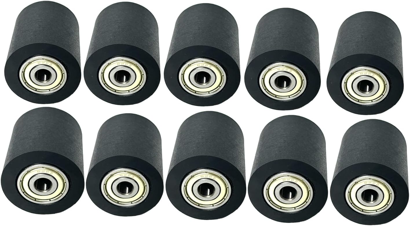 Mechanical Pulley Bearings,Roller Idler Bearing Pulley，Chain Pulley,Tensioner Pulley Guide,Suitable for Street Bikes and Motorcycles(626Z-10pack)