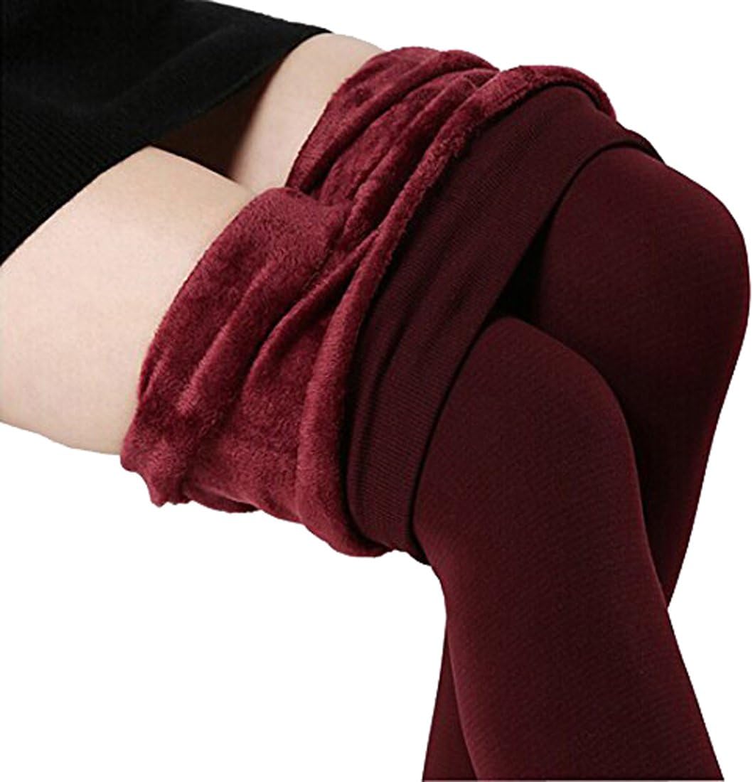 Romastory Winter Warm Leggings Women Elastic Thick Thermal Legging Pants Fleece Lined Tights - Image 5