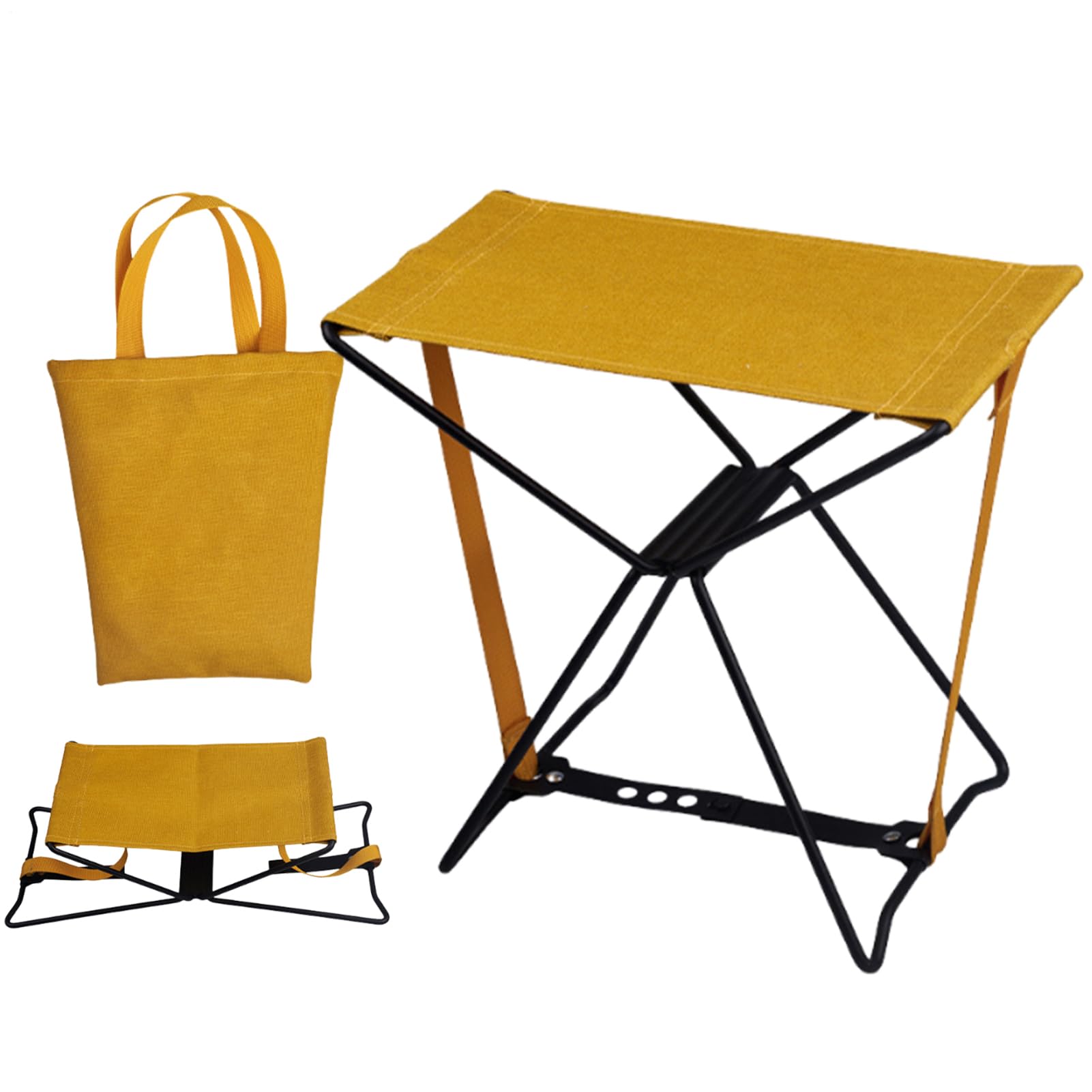 Generico Sgabello Pieghevole Leggero e resistente | Sgabelli Pieghevoli Portatili per Adulti per Attività all'Aperto, Backpacking, Pesca, Viaggi, Vacanze, Spiaggia, Piscina, ,