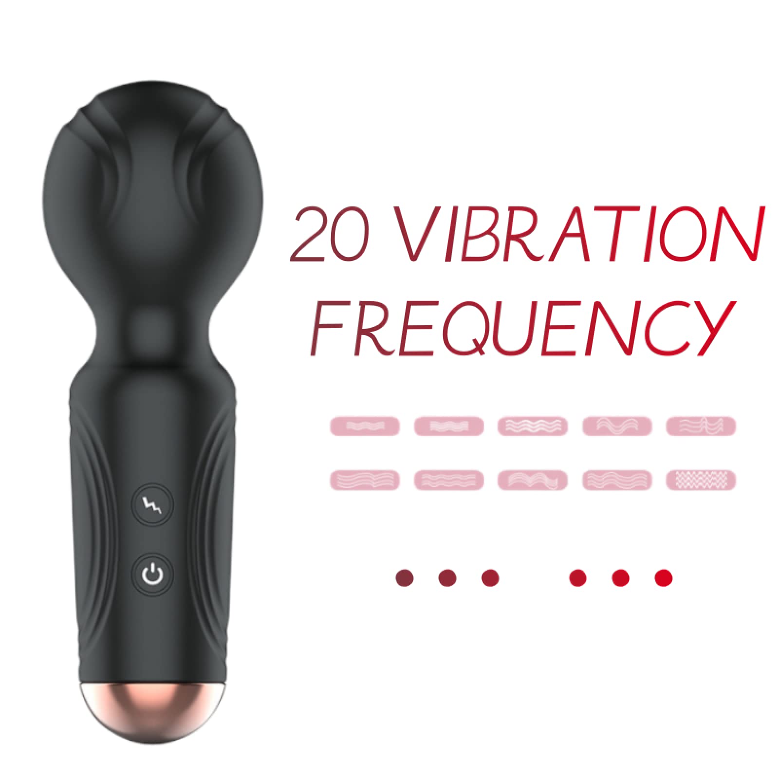 Dona Vibratori Per le donne Microfono Dildo Femmina Punto G Giocattoli sessuali Potente ricarica Massaggiatore Stimolatore clitorideo 18 Adulti 20 modalità Mini vibratore