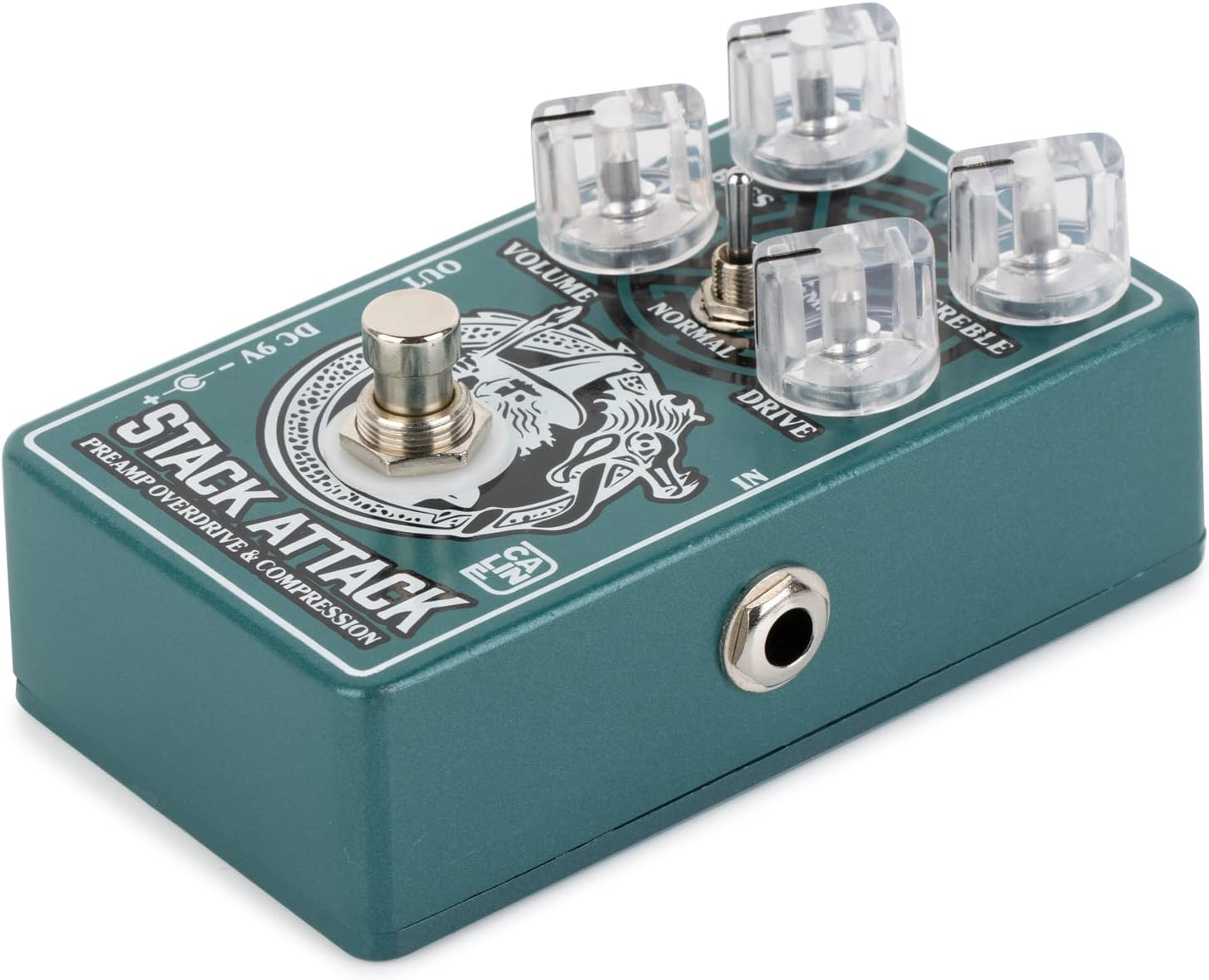 Caline CP-509 Stack Attack Preamp Overdrive & Compressor Pedal True Bypass Aluminum Alloy Casing