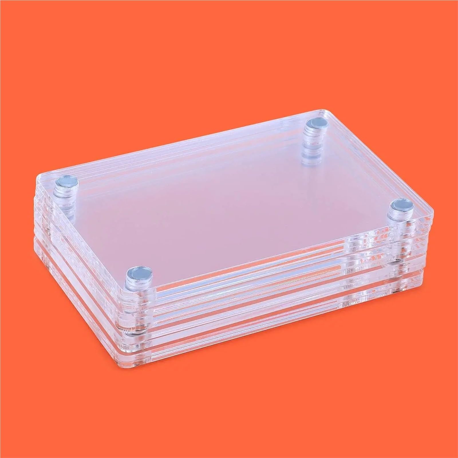 Kühlschrank-Magnetrahmen, transparenter, wendbarer Magnet, Foto, Display Für Fotos Postkarten(12Pack)