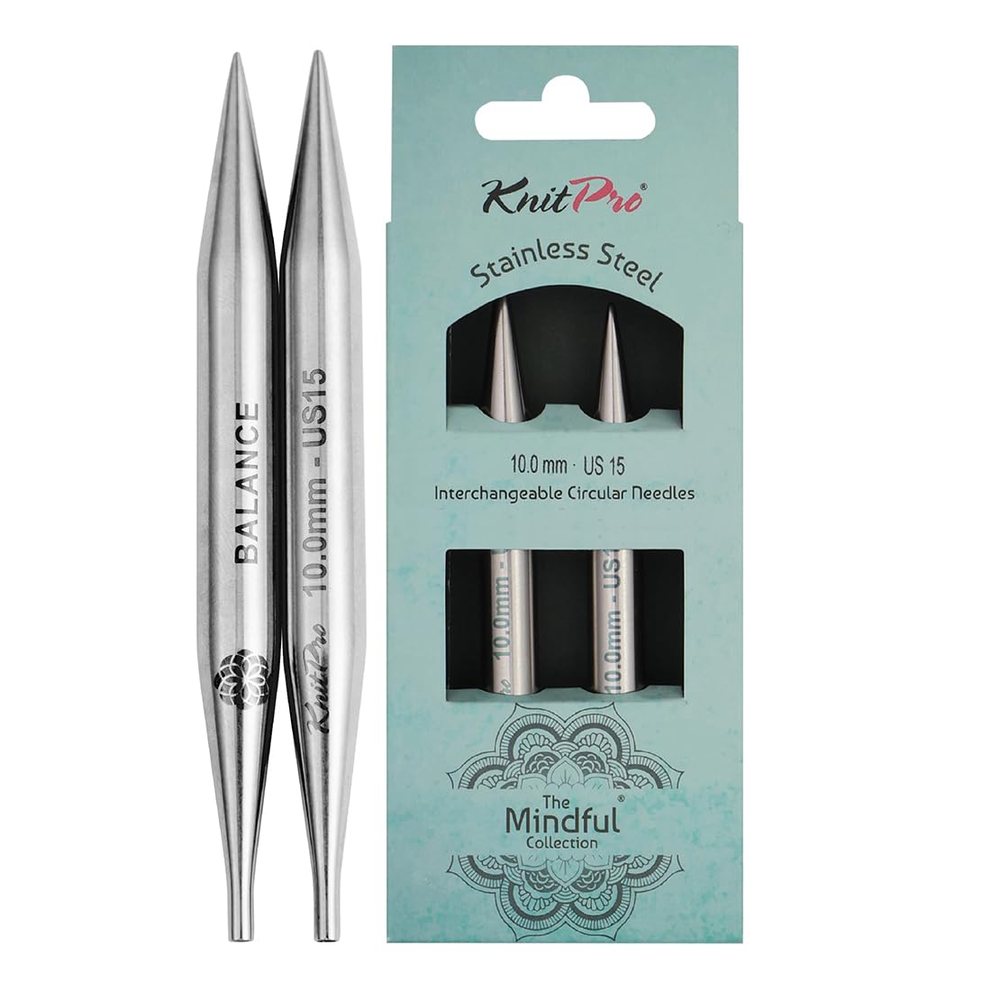 KnitPro The Mindful Collection Interchangeable Circular Needles 5" (13cm) | Size 10mm