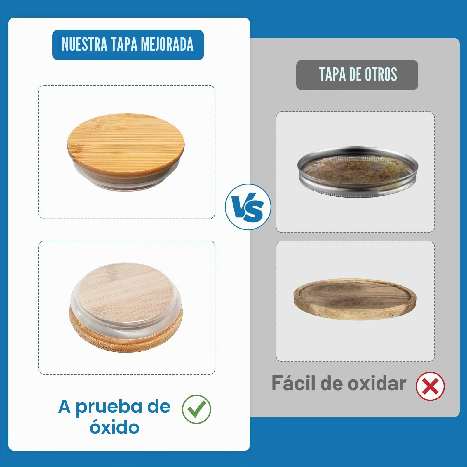 Juego de dispensador de detergente para ropa con tapas y asas de bambú, paquete de 2 recipientes líquidos de 50 onzas para organización y almacenamiento de lavandería
