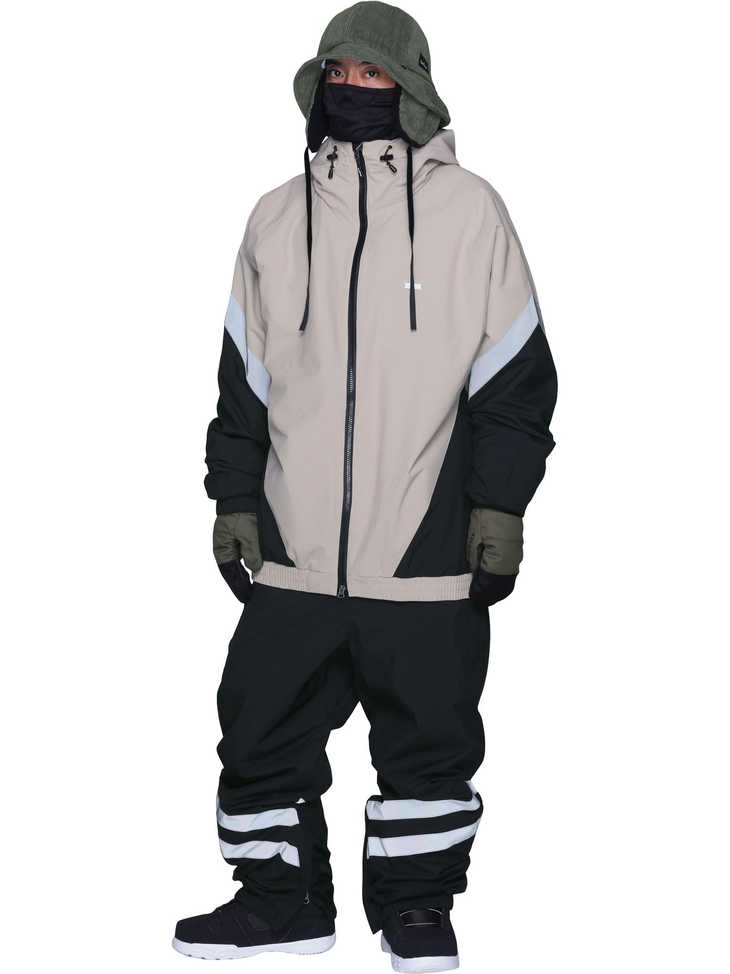 namelessage スノーボードウェア 上下セット Lサイズ グレー ネームレスエイジ（namelessage） スノーボードウェア 上下セット