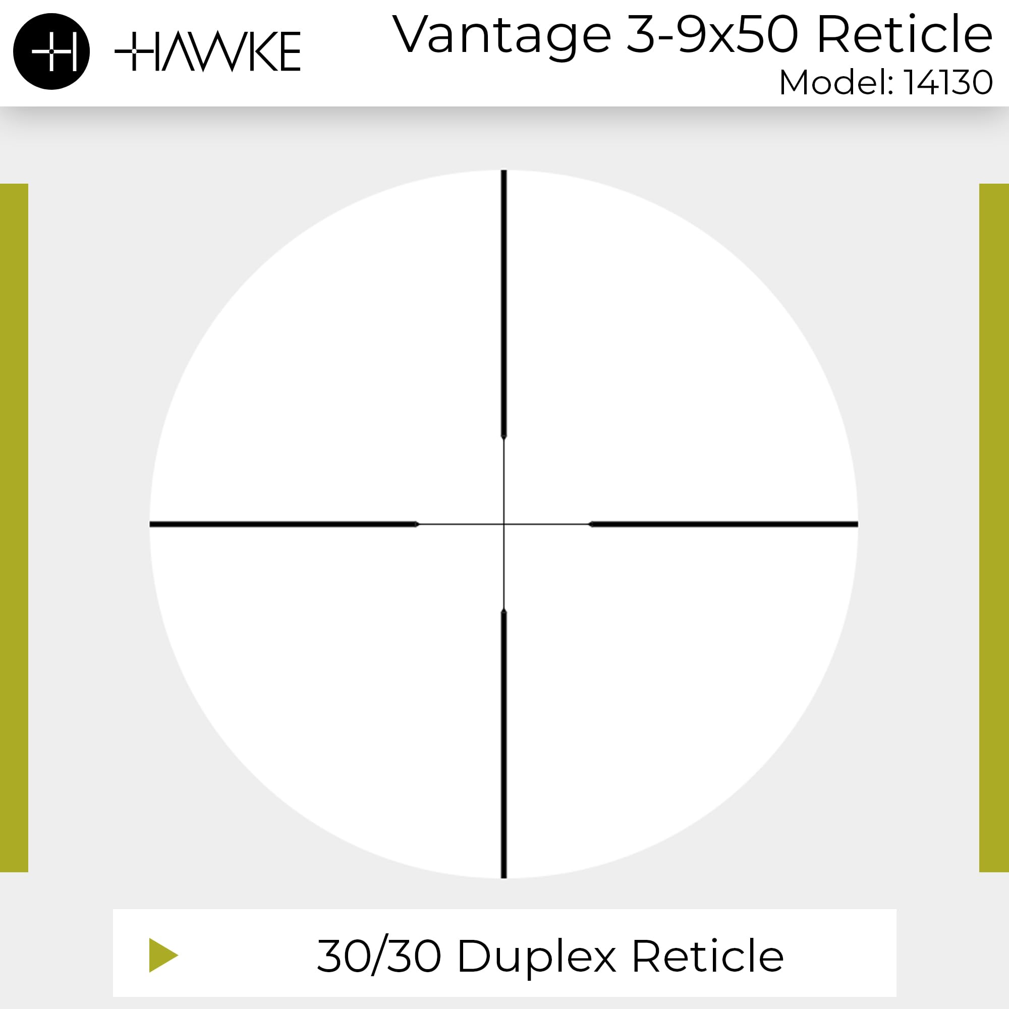 Hawke VANTAGE 3-9X50 luneta celownicza, czarna, M