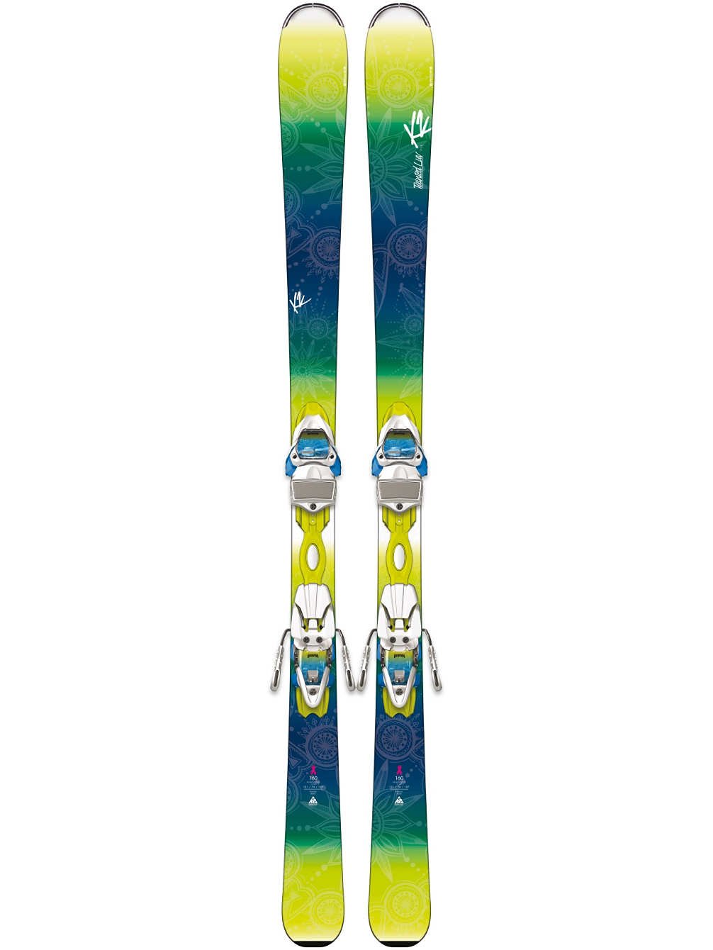 Skis Alpins K2 Tainted Luv 74 – Taille 160 Cm – Avec Fixations – Occasion