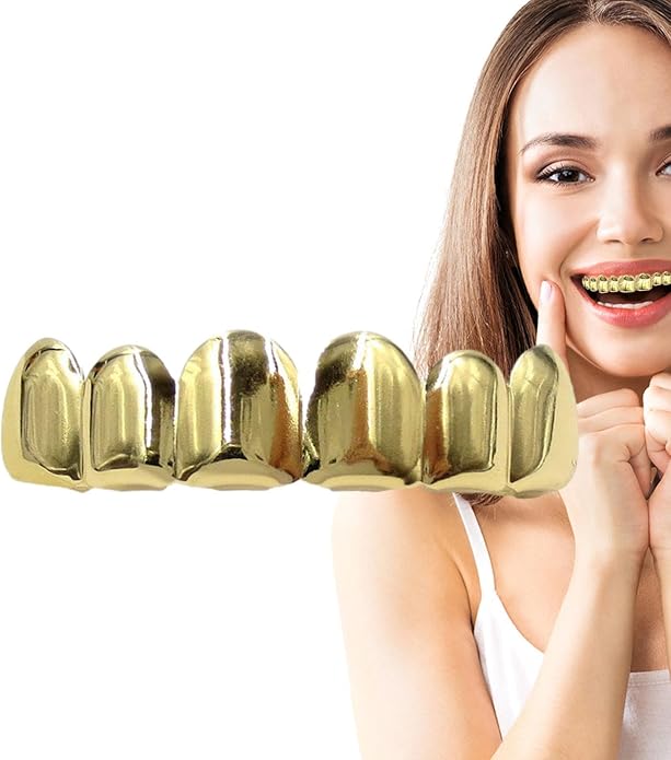 Gold Plated Hiphop Tooth - Caps para Dientes miniatura 9