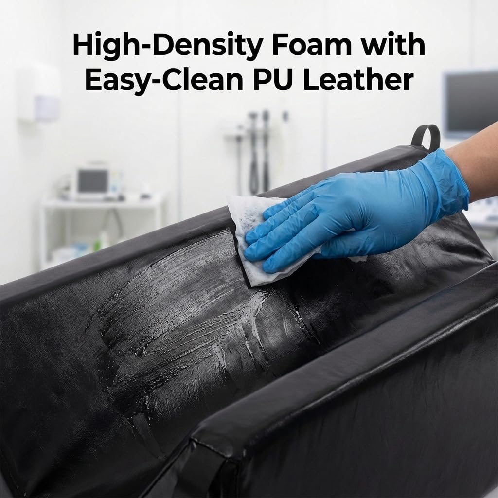 Pet Ultrasound Positioning Pad for Veterinary Use – Anti-Slip Foam Immobilizer Mat for Dogs and Cats – Ideal for Ultrasound, X-Ray, and Diagnostic Imaging Procedures (Small: 21.6"L x 10.2"W x 6.7"H)
