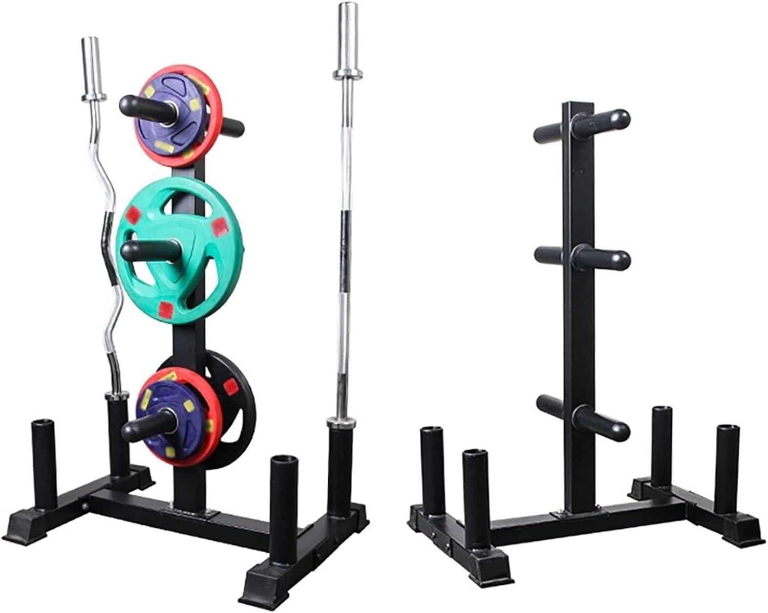 Household Barbell Storage Holder, Bell Plate Austrian Bar Storage Rack, Fitness Equipment Big Hole Hand-held Barbell Bar Storage Bracket