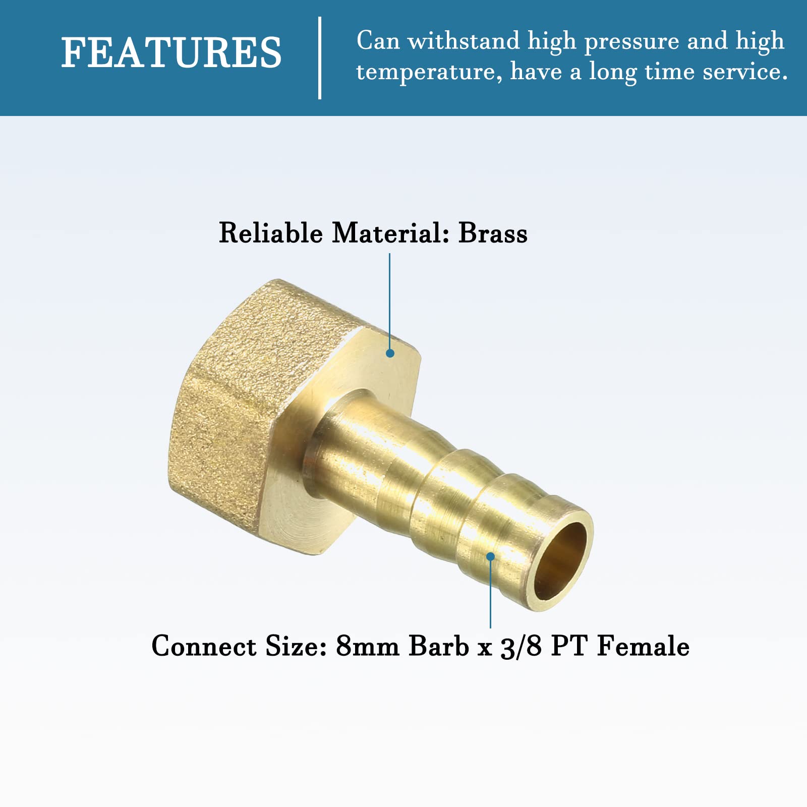 15 Raccordi A Compressione In Ottone PAKA TOOLS, Unione, OD 1/8, Nuove