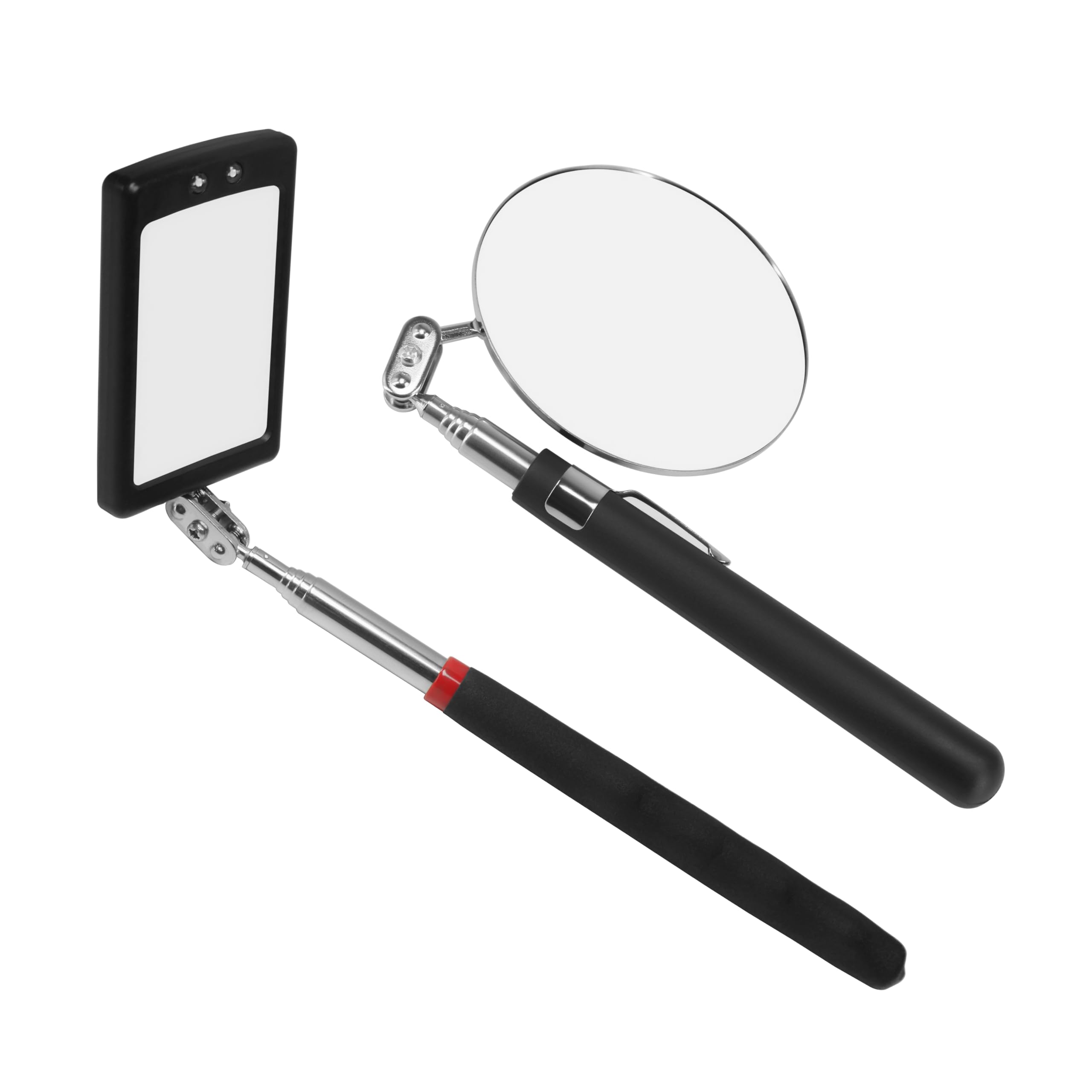 Telescoping Inspection Mirror Telescoping Flexible Inspection Mirror 360 Swivel car Inspection Mirror Mechanics Mirror on a Stick Diabetic Mirror for feet Mirror on a Stick