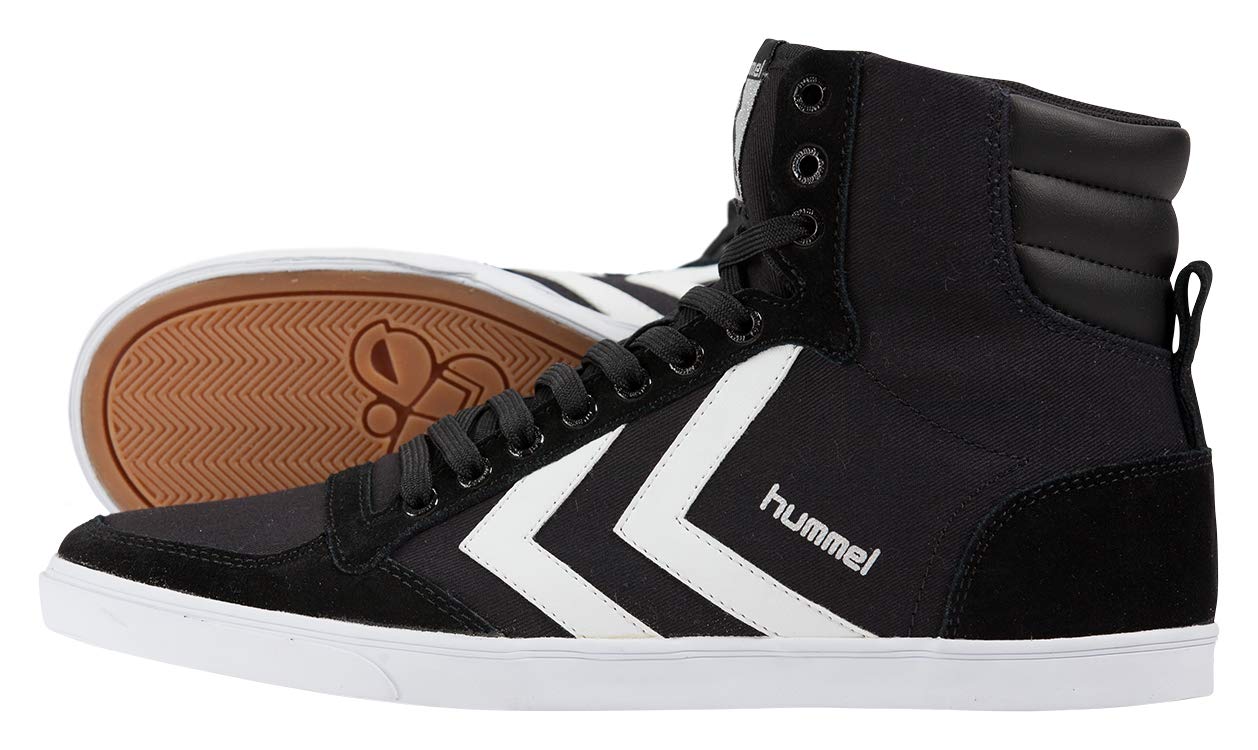 hummel Unisex Slimmer Stadil High Sneaker, Black, Size 43