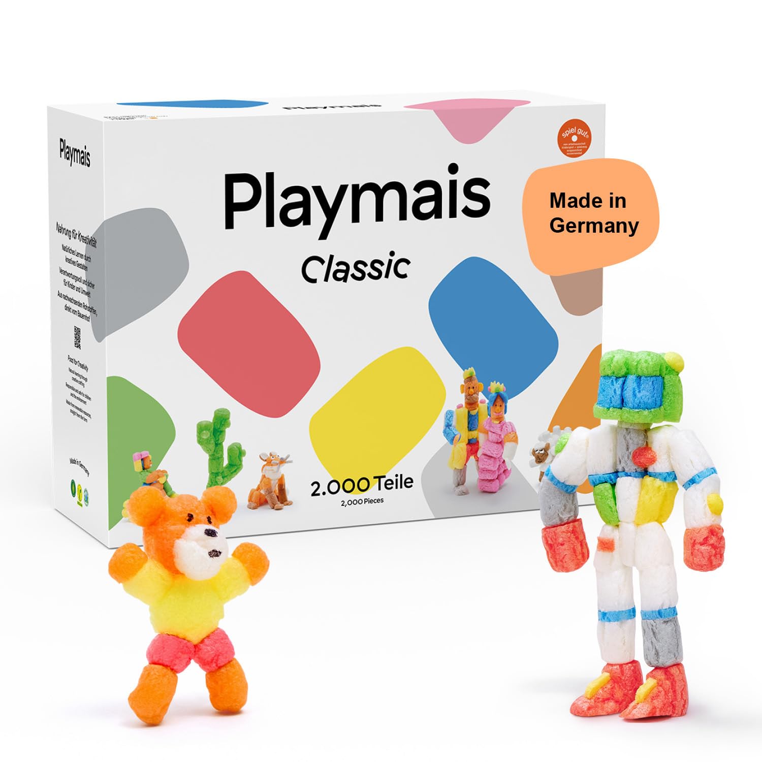 Playmais Mosaic Princess | 2300 piezas | Kit de manualidades | Juguete natural | Incluye esponja, 6 plantillas de diseño | vegano, responsable y seguro para niños y medio ambiente | a partir de 3 años