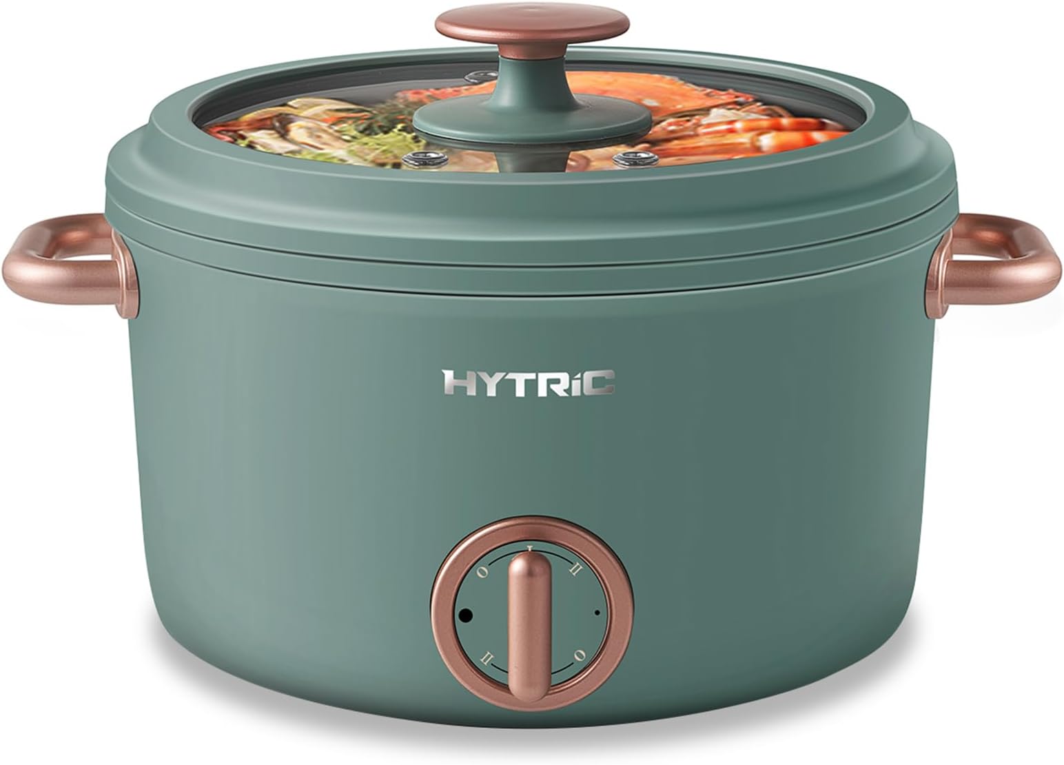 Hytric Hot Pot Electric 2.5L Portable Electric Frying Pan with Non-Stick Coating, Dual Multifunction Power Control for Frying, Steak, Noodles, Ramen Cooking for Bedroom and
