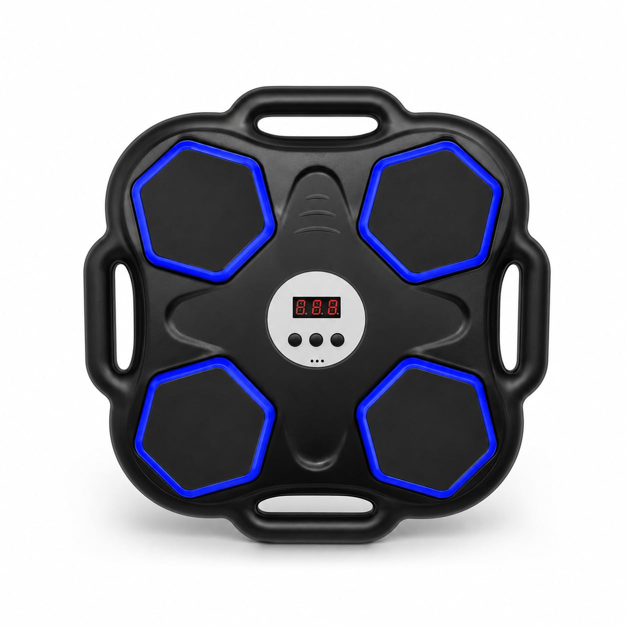 DRUMSTONE(15-Year WARRENTY) Music Boxing Machine Smart Rechargeable Wall Mounted Punching Pad LED Light Target Workout Exercise Equipment Adults Kids Home Gym Black-picture-18