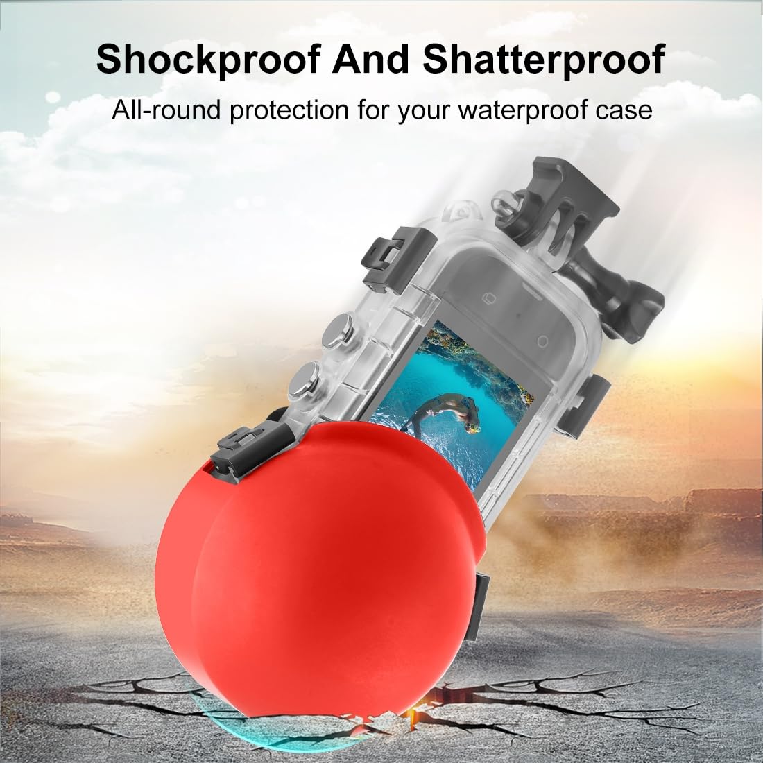 PULUZ Copriobiettivo In Silicone Per Custodia Insta360 - Protezione Impermeabile Antiurto (Nero)