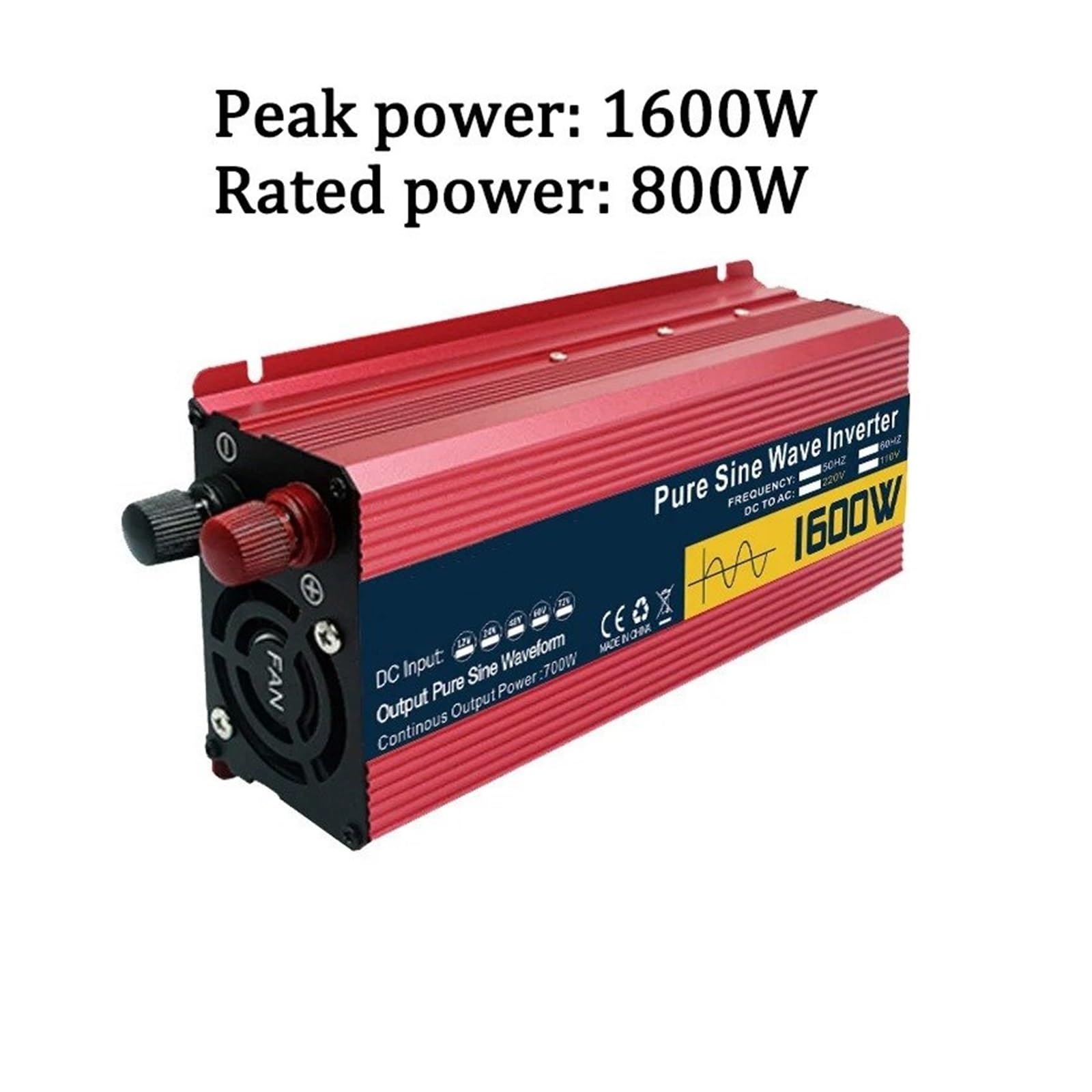 Convertidor Coche Onda Sinusoidal Pura 1600 W 2200 W 3000 W Transformador Potencia 12 V 24 V 48 V 60 V A CA 110 V 220 V 50 Hz 60 Hz Convertidor(48V,240V 60HZ,1600W)