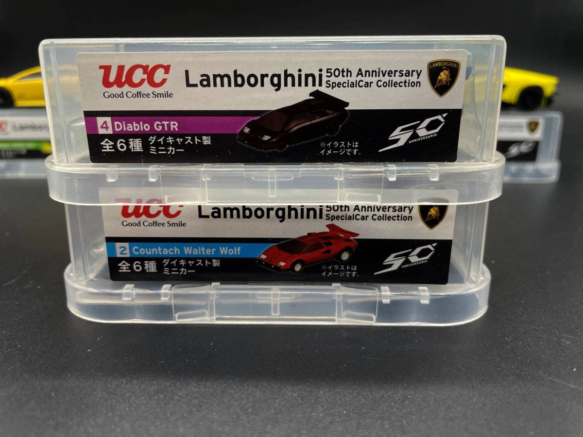 UCC Lamborghini 50周年記念ミニカー 6種セット UCC Lamborghini ミニカー 6台セット - メルカリ